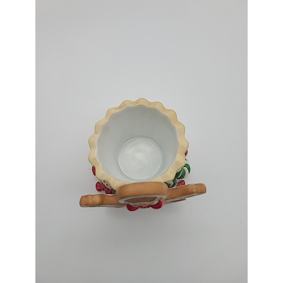 Partylite Gingerbread Man Votive Candle Holder 3.75"H Christmas Holiday Cute EUC - Picture 3 of 8